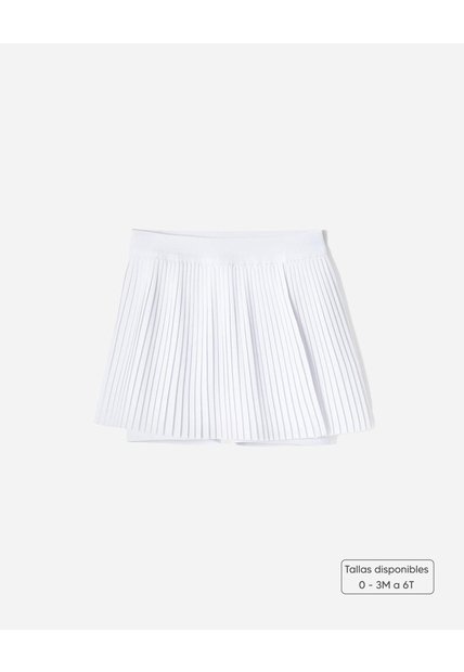 Falda Deportiva Ciclista Interno Blanca | De Talla 0-3M A Talla 6T Blanco