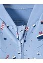 Pijama Algodón Cierre Doble Sentido Estampada Bebé Niño Azul de BABY FRESH