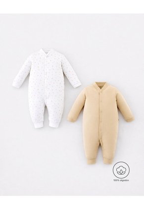 Pijama Algodón Botones A Presión X2unds Surtida Bebé Unisex Multicolor