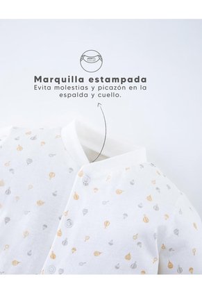 Pijama Algodón Botones A Presión X2unds Surtida Bebé Unisex Multicolor