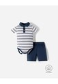 Conjunto Body + Bermuda Bebé Niño Multicolor de BABY FRESH