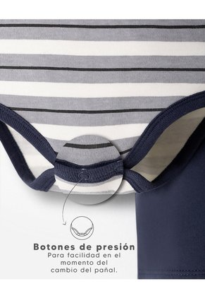 Conjunto Body + Bermuda Bebé Niño Multicolor