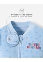 Pijama Cierre Doble Sentido Estampada Bebé Niño Azul de BABY FRESH
