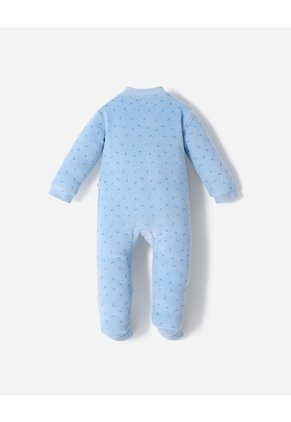 Pijama Cierre Doble Sentido Estampada Bebé Niño Azul