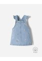 Overol Jardinera Algodón índigo Bebé Niña Azul Oscuro de BABY FRESH