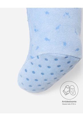 Pijama Cierre Doble Sentido Estampada Bebé Niño Azul