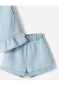 Conjunto Blusa + Short índigo Algodón Bebé Niña Azul Oscuro de BABY FRESH