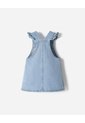Overol Jardinera Algodón índigo Bebé Niña Azul Oscuro de BABY FRESH