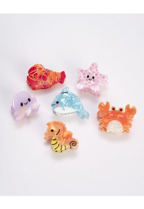 Pinzas Para El Cabello Pack X6unds Surtido
