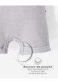 Conjunto Body + Overol Corto Bebé Niño Gris de BABY FRESH