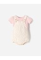 Conjunto Camiseta + Enterizo Algodón Bebé Niña Beige de BABY FRESH