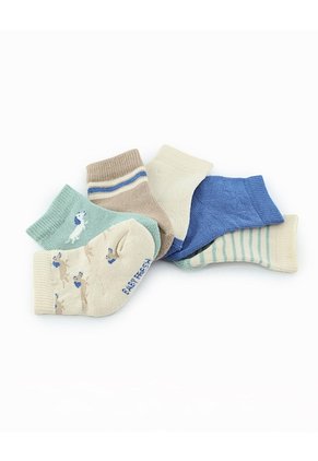 Medias Bebé Niño Algodón Largas Pack X6 Surtido Multicolor