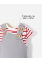 Conjunto Body + Overol Corto Bebé Niño Gris de BABY FRESH
