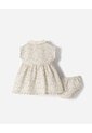Conjunto Vestido + Bloomer Beige Bebé Niña Beige de BABY FRESH