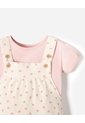 Conjunto Camiseta + Enterizo Algodón Bebé Niña Beige de BABY FRESH