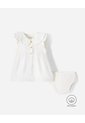 Conjunto Vestido + Bloomer Bebé Niña Beige de BABY FRESH