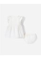 Conjunto Vestido + Bloomer Bebé Niña Beige de BABY FRESH