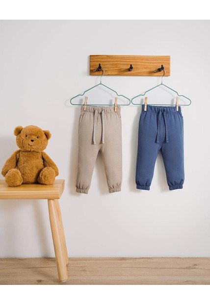 Jogger Algodón X2unds Surtido Bebé Niño Multicolor