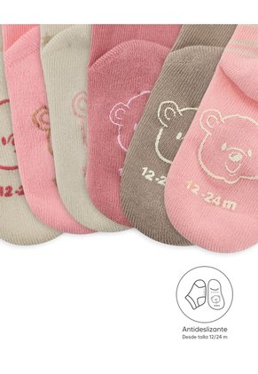 Medias Niña Algodón Largas Pack X6 Surtido Multicolor