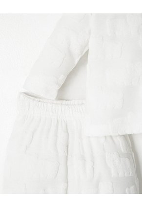 Conjunto Buzo + Pantalón Bebé Unisex Blanco
