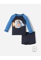 Traje De Baño Protección UV Estampado Bebé Niño Azul de BABY FRESH