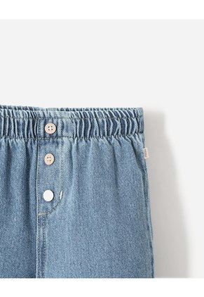 Jean Baggy Algodón índigo Bebé Unisex Azul Oscuro