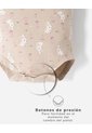 Conjunto Body + Vestido Algodón Bebé Niña Rosa de BABY FRESH
