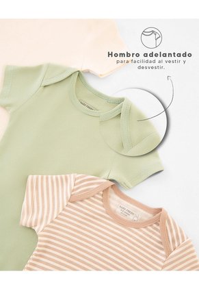 Body Manga Corta Algodón Surtido X3unds Bebé Unisex Multicolor