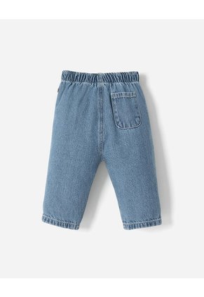 Jean Regular Algodón Bordado índigo Bebé Niña Azul Oscuro