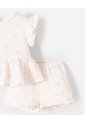 Conjunto Blusa + Short Bebé Niña Beige de BABY FRESH