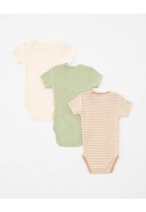 Body Manga Corta Algodón Surtido X3unds Bebé Unisex Multicolor