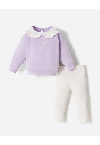 Conjunto Buzo + Pantalón Bebé Niña Multicolor