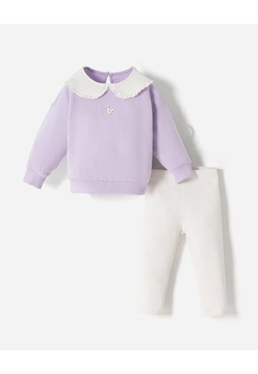 Conjunto Buzo + Pantalón Bebé Niña Multicolor