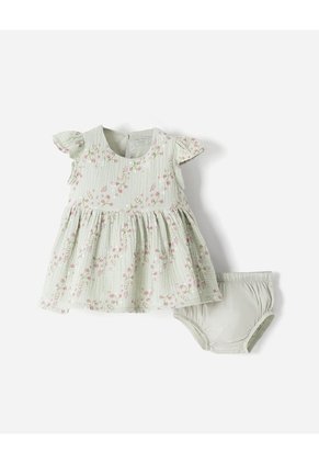 Conjunto Vestido + Bloomer Bebé Niña Multicolor