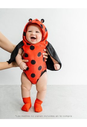Body Disfraz Halloween Mariquita Bebé Unisex Rojo