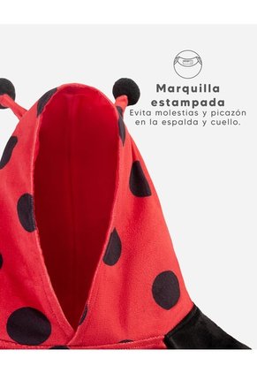 Body Disfraz Halloween Mariquita Bebé Unisex Rojo
