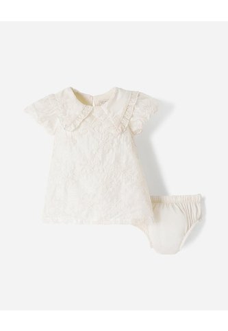 Conjunto Vestido + Bloomer Bordado Bebé Niña Blanco BABY FRESH