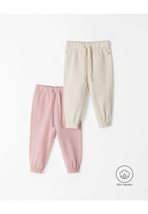 Jogger Algodón X2unds Surtido Bebé Niña Multicolor