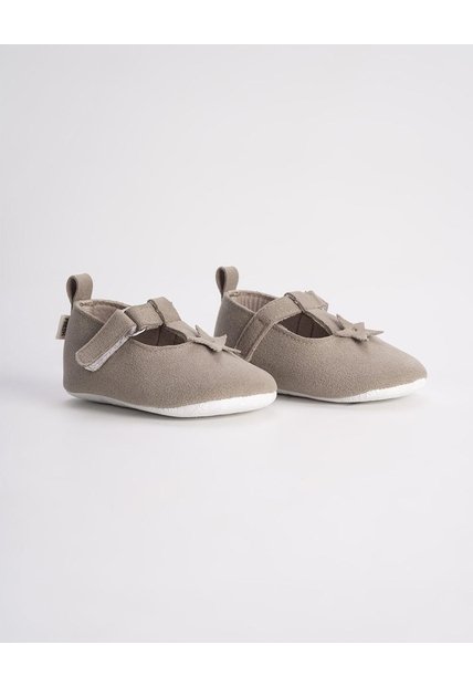 Zapatos Tipo Loafer Suela Blanda Café Bebé Niña Beige