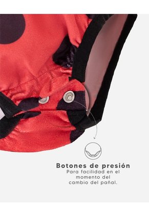 Body Disfraz Halloween Mariquita Bebé Unisex Rojo