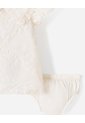Conjunto Vestido + Bloomer Bordado Bebé Niña Blanco de BABY FRESH