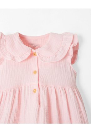 Conjunto Vestido + Bloomer Bebé Niña Rosa