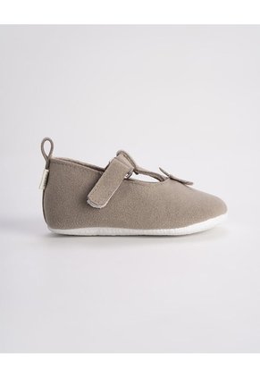 Zapatos Tipo Loafer Suela Blanda Café Bebé Niña Beige