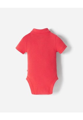 Body Manga Corta Rojo Bebé Niño Rojo