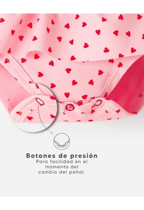 Vestido De Baño Rosado Estampado Rosa