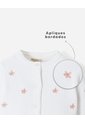 Buzo Tejido Apliques Bordados Blanco Bebé Niña Blanco de BABY FRESH