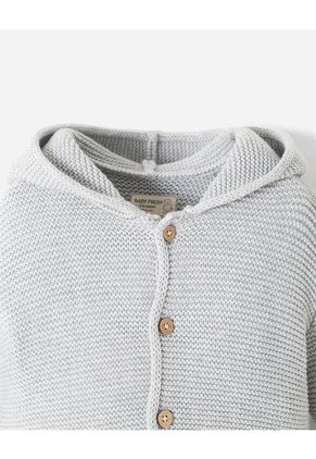 Suéter Regular Gris Bebé Unisex Gris