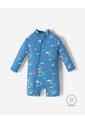 Traje De Baño Manga Larga Protección UV Estampado Bebé Niño Azul de BABY FRESH