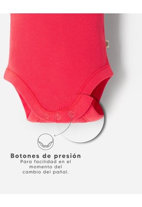 Body Manga Corta Rojo Bebé Niño Rojo