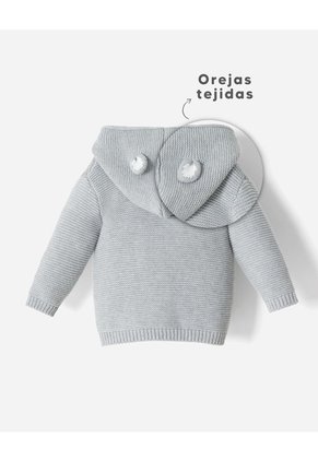 Suéter Regular Gris Bebé Unisex Gris